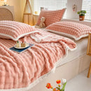 GobekUsa Cozy Faux Rabbit Fur Throw Blanket for Sofa & Bed, 200X230cm