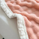 GobekUsa Cozy Faux Rabbit Fur Throw Blanket for Sofa & Bed, 200X230cm