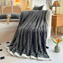 GobekUsa Cozy Faux Rabbit Fur Throw Blanket for Sofa & Bed, 200X230cm