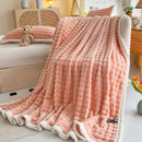 GobekUsa Cozy Faux Rabbit Fur Throw Blanket for Sofa & Bed, 200X230cm