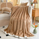 GobekUsa Cozy Faux Rabbit Fur Throw Blanket for Sofa & Bed, 200X230cm