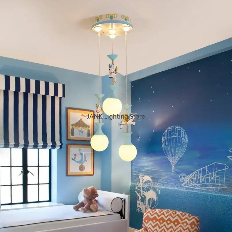 GobekUsa Creative Unicorn LED Pendant Ceiling Light for Children's Room, photo 3 of 10