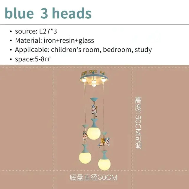 GobekUsa Creative Unicorn LED Pendant Ceiling Light for Children's Room, photo 8 of 10