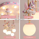 GobekUsa Creative Unicorn LED Pendant Ceiling Light for Children's Room