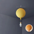 GobekUsa Emerson - Balloon & Astronaut Ceiling Lamp - Kids Acrylic Pendant Light