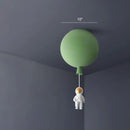 GobekUsa Emerson - Balloon & Astronaut Ceiling Lamp - Kids Acrylic Pendant Light
