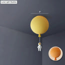 GobekUsa Emerson - Balloon & Astronaut Ceiling Lamp - Kids Acrylic Pendant Light