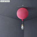 GobekUsa Emerson - Balloon & Astronaut Ceiling Lamp - Kids Acrylic Pendant Light