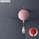 GobekUsa Emerson - Balloon & Astronaut Ceiling Lamp - Kids Acrylic Pendant Light