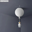 GobekUsa Emerson - Balloon & Astronaut Ceiling Lamp - Kids Acrylic Pendant Light