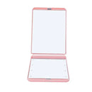 Pink & black led vanity mirror compact bedroom makeup tool by Decorbites