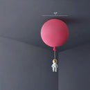 GobekUsa Balloon and Astronaut Ceiling Lamp Kids Acrylic 1 Head Bedroom Pendant Lighting Fixture