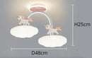 GobekUsa Cloud Unicorn Cartoon Ceiling Light for Children's Room Eye Protection