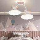 GobekUsa Cloud Unicorn Cartoon Ceiling Light for Children's Room Eye Protection