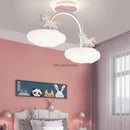 GobekUsa Cloud Unicorn Cartoon Ceiling Light for Children's Room Eye Protection