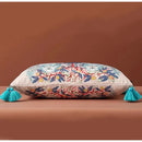 GobekUsa Blue Lion Dog with Lemon Trees Lumbar Pillow Cover- GG Style Inspire