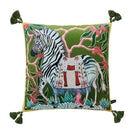 GobekUsa Blue Lion Dog with Lemon Trees Lumbar Pillow Cover- GG Style Inspire