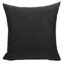 Pink & blue striped corduroy pillow cover living room decor by Decorbites
