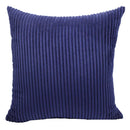 Pink & blue striped corduroy pillow cover living room decor by Decorbites