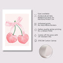 GobekUsa Pink Bows Wall Art Set - 3 Pieces