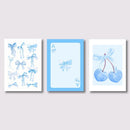 GobekUsa Pink Bows Wall Art Set - 3 Pieces