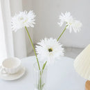 Pink brushed gerbera vase living room floral decor by Decorbites