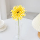 Pink brushed gerbera vase living room floral decor by Decorbites