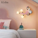 GobekUsa Kids' Room LED Wall Lamp - Cartoon Nursery Lighting Fixtures