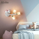 GobekUsa Kids' Room LED Wall Lamp - Cartoon Nursery Lighting Fixtures