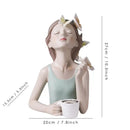 GobekUsa Butterfly Fairy Resin Statue | Creative Desktop Figurine for Girlfriend's Gift