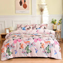 GobekUsa Butterfly Print Bedding Set - Duvet Cover, Bed Sheets, Pillowcases