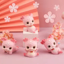 Pink cartoon deer resin figurines bedroom cake topper decor by Decorbites