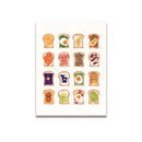 GobekUsa Pink Cartoon Print Canvas Wall Art