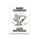 GobekUsa Pink Cartoon Print Canvas Wall Art