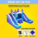 16FT Pink Castle Bounce House Combo With Double Water Slide (SAK84027) by SAKSBY WHOLESALE