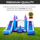 16FT Pink Castle Bounce House Combo With Double Water Slide (SAK84027) by SAKSBY WHOLESALE