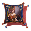 GobekUsa Cat Print Velvet Throw Pillow Case Luxury Cushion Hand Made