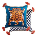 GobekUsa Cat Print Velvet Throw Pillow Case Luxury Cushion Hand Made