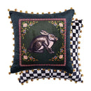 GobekUsa Cat Print Velvet Throw Pillow Case Luxury Cushion Hand Made