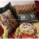 GobekUsa Cat Print Velvet Throw Pillow Case Luxury Cushion Hand Made