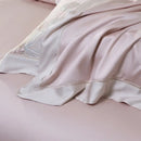 GobekUsa Cotton Flowers Embroidery Bedding Set with Soft Silky Finish