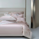GobekUsa Cotton Flowers Embroidery Bedding Set with Soft Silky Finish