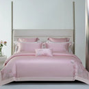 GobekUsa Cotton Flowers Embroidery Bedding Set with Soft Silky Finish