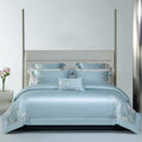 GobekUsa Cotton Flowers Embroidery Bedding Set with Soft Silky Finish