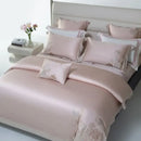 GobekUsa Cotton Flowers Embroidery Bedding Set with Soft Silky Finish
