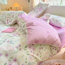 GobekUsa Cotton Cartoon Printed Bed Set with Non-Fading Floral Patterns for Adults