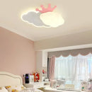 GobekUsa Cream Clouds Rainbow Ceiling Lamp for Children's Bedroom