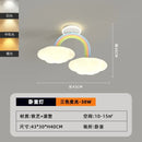 GobekUsa Cream Clouds Rainbow Ceiling Lamp for Children's Bedroom