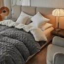 GobekUsa Dual Use Cashmere Duvet Cover: Winter Warm Plush Blanket with Double-sided Fleece
