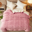 GobekUsa Dual Use Cashmere Duvet Cover: Winter Warm Plush Blanket with Double-sided Fleece